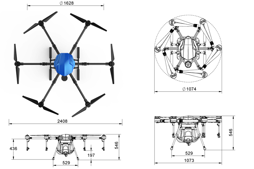 Reactive drone agric rde616